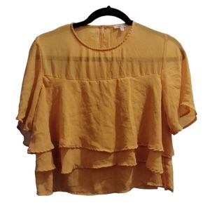 Bleuh Ciel Ruffle Tiered Blouse